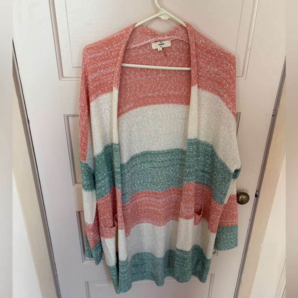 Entro Multicolor Open Cardigan